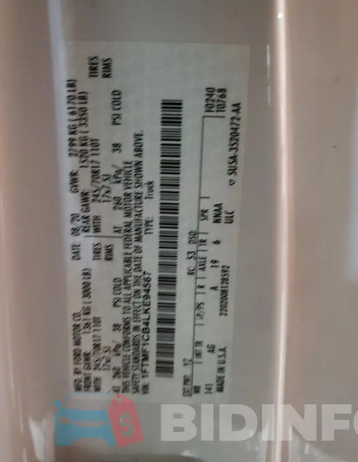 1FTMF1CB4LKE94567 Photo# 12
