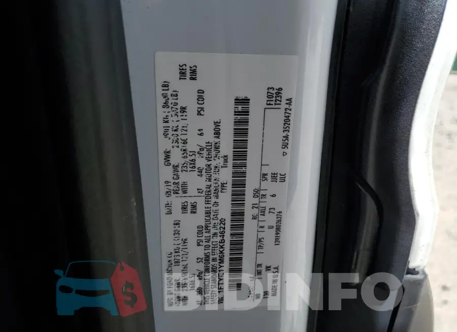 1FTYE1YM6KKB46220 Photo# 14
