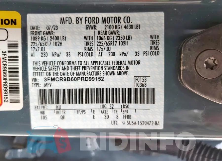 3FMCR9B60PRD99152 Photo# 13