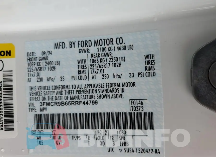 3FMCR9B65RRF44799 Photo# 13