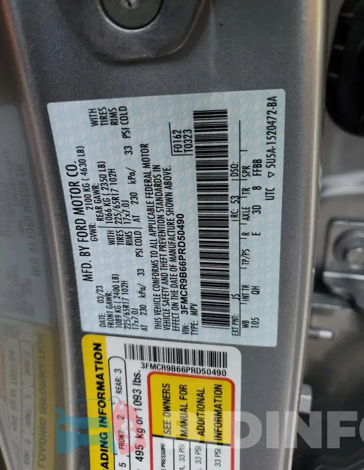 3FMCR9B66PRD50490 Photo# 13