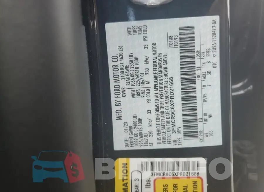 3FMCR9C6XPRD21668 Photo# 13