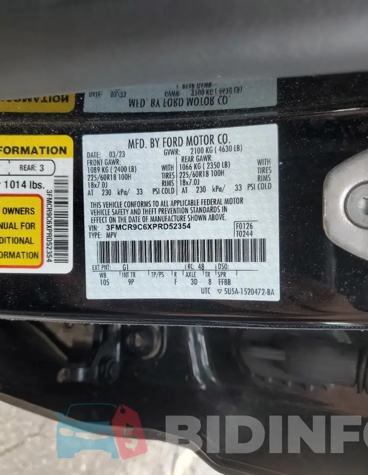 3FMCR9C6XPRD52354 Photo# 13