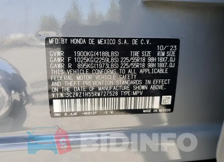 3CZRZ1H55RM727528 Photo# 13