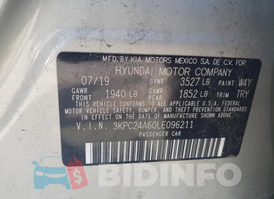 3KPC24A60LE096211 Photo# 12