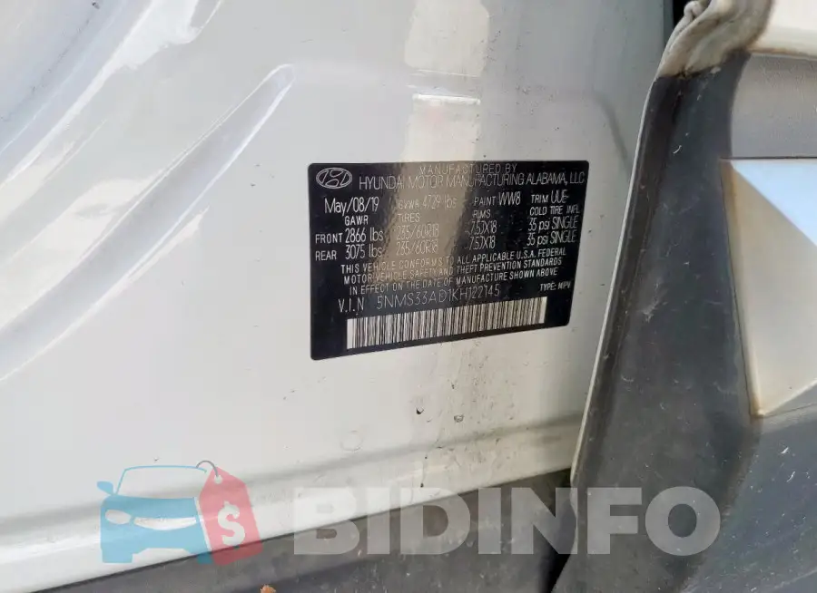 5NMS33AD1KH122145 Photo# 12