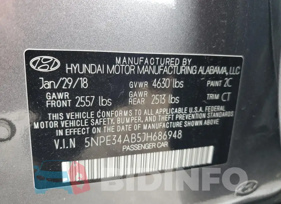 5NPE34AB5JH686948 Photo# 12