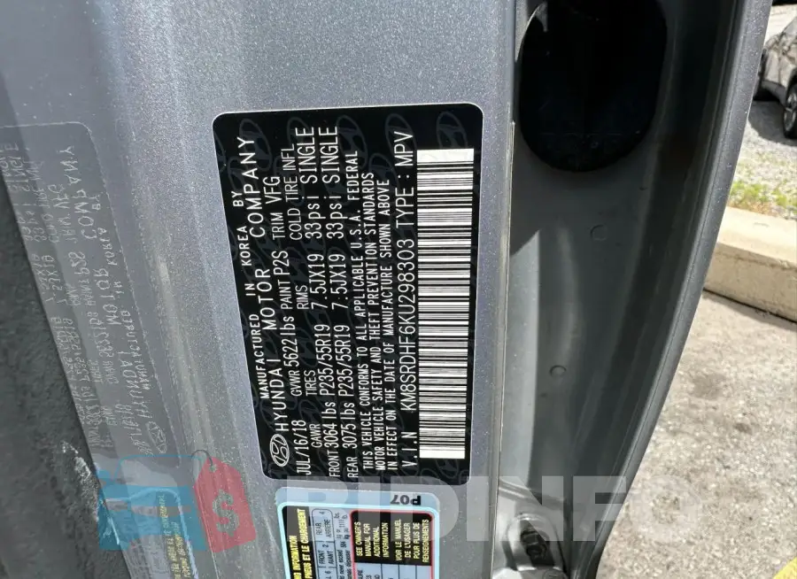 KM8SRDHF6KU298303 Photo# 10