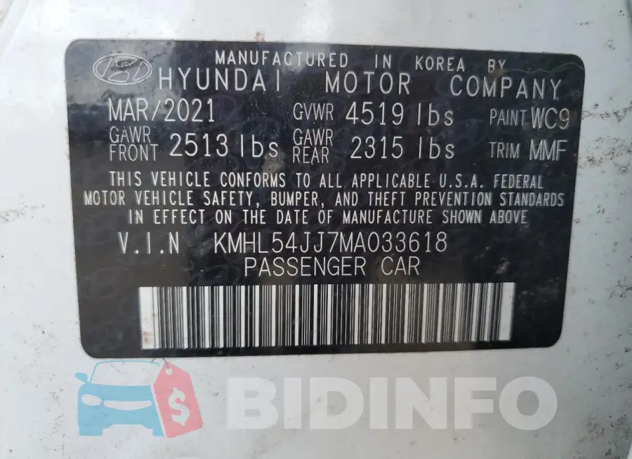 KMHL54JJ7MA033618 Photo# 13