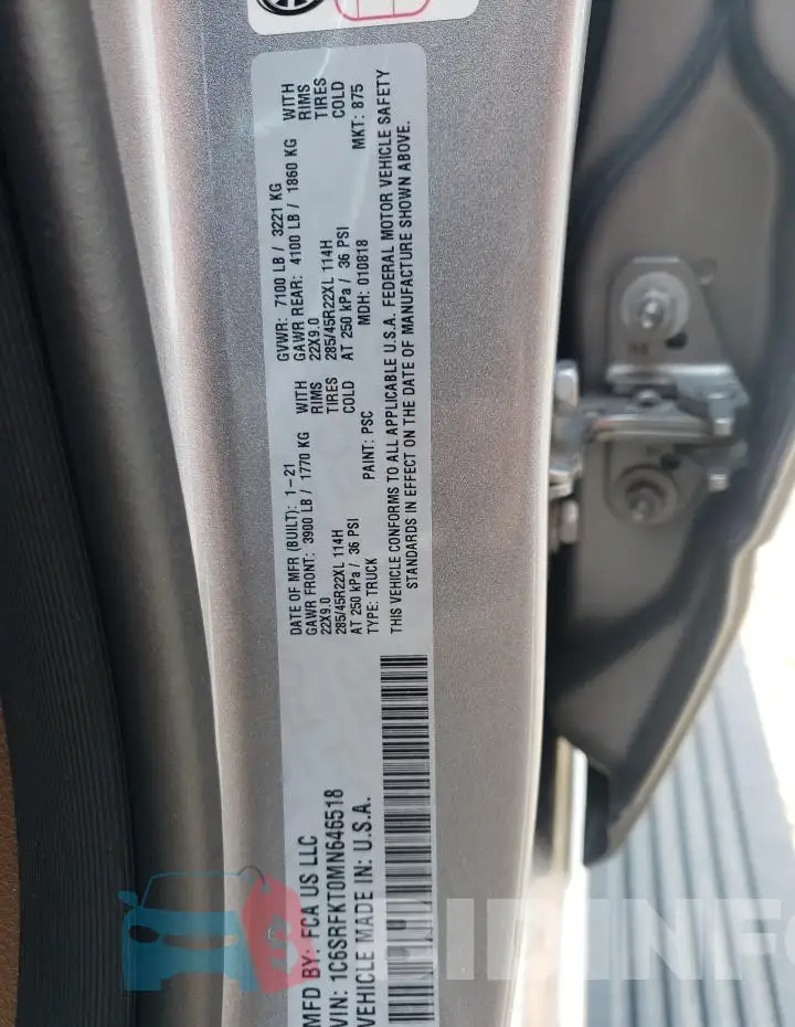 1C6SRFKT0MN646518 Photo# 12
