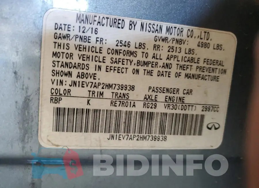 JN1EV7AP2HM739938 Photo# 12