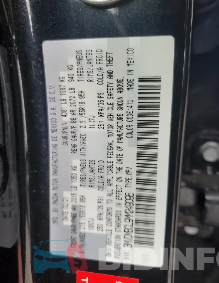 3MVDMBCL9MM249096 Photo# 12