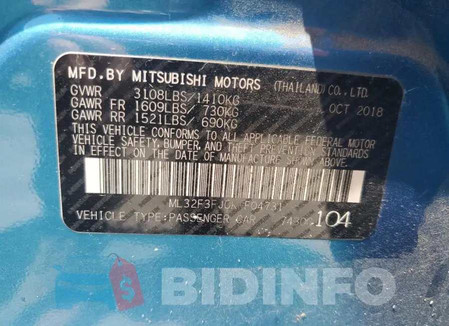 ML32F3FJ0KHF04731 Photo# 13