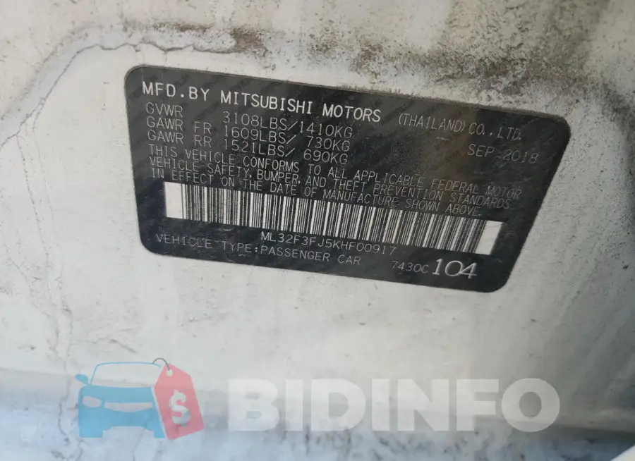 ML32F3FJ5KHF00917 Photo# 14
