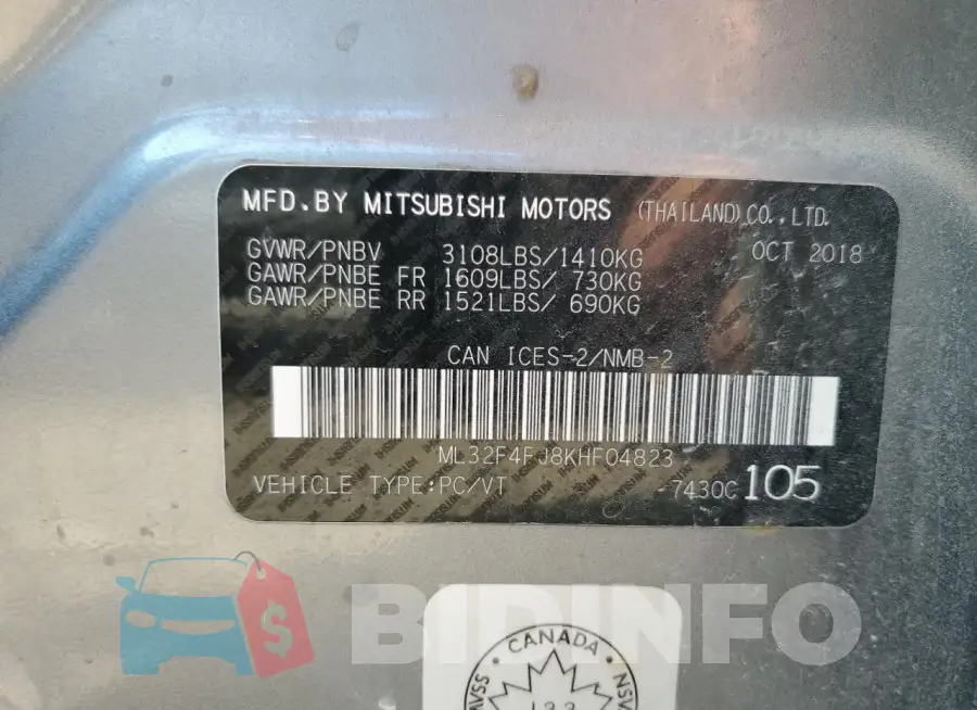 ML32F4FJ8KHF04823 Photo# 12