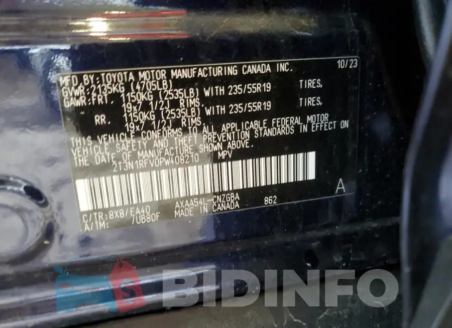 2T3N1RFV0PW408210 Photo# 14