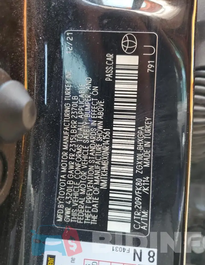 NMTKHMBX0NR141561 Photo# 13