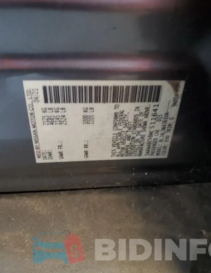 1N4AA6CV8MC511641 Photo# 12