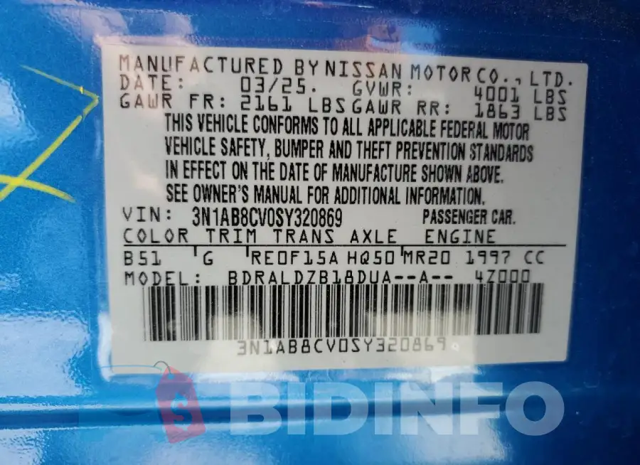 3N1AB8CV0SY320869 Photo# 12
