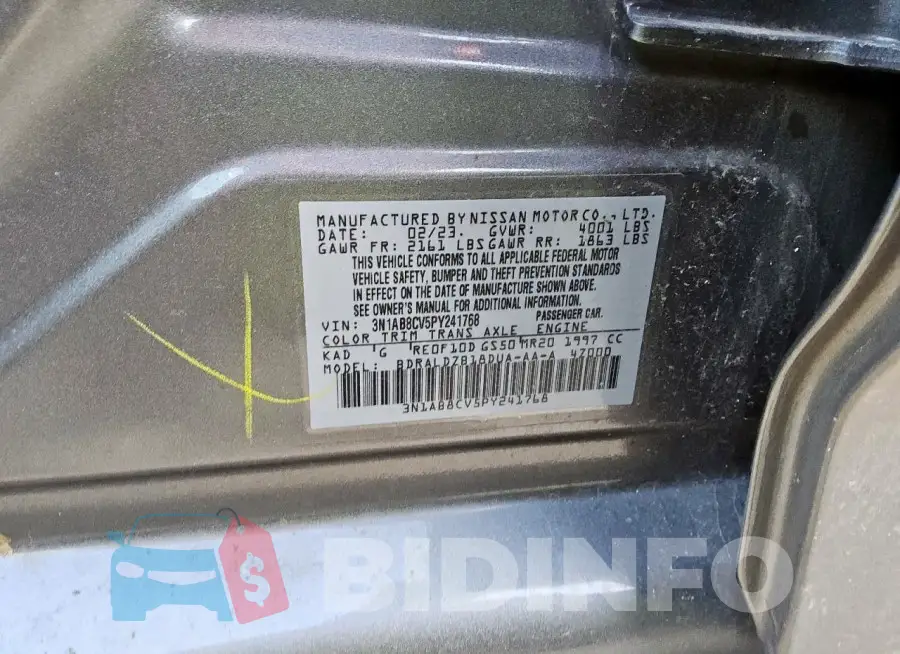 3N1AB8CV5PY241768 Photo# 12