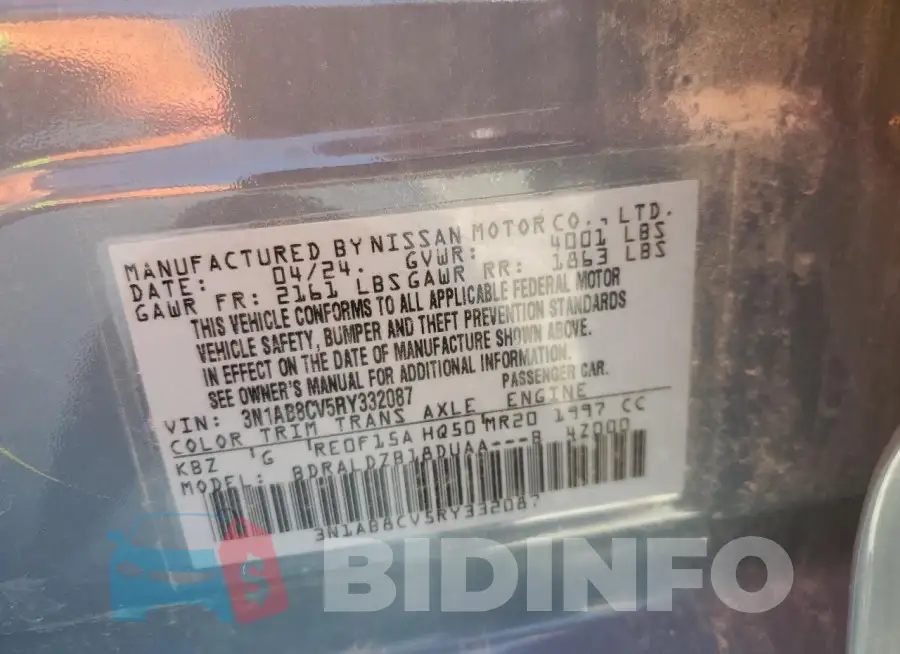 3N1AB8CV5RY332087 Photo# 12