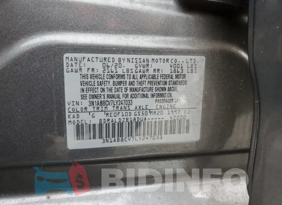 3N1AB8CV7LY247033 Photo# 12