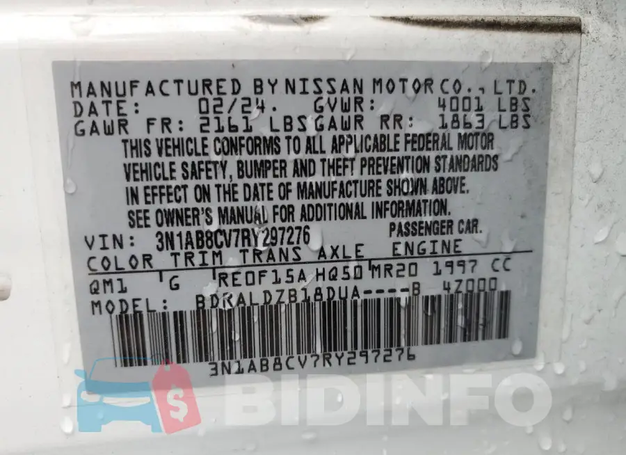 3N1AB8CV7RY297276 Photo# 12