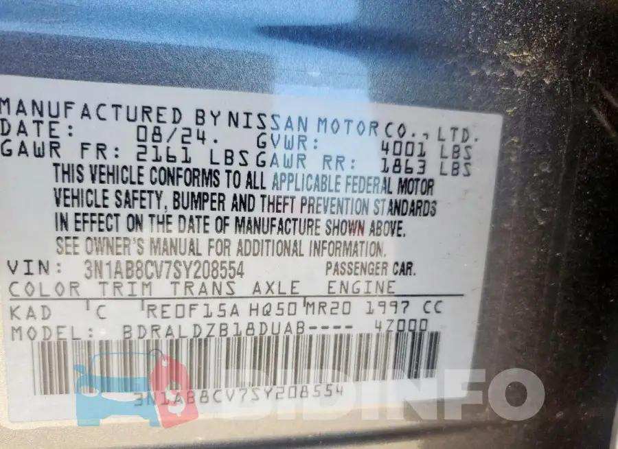 3N1AB8CV7SY208554 Photo# 12