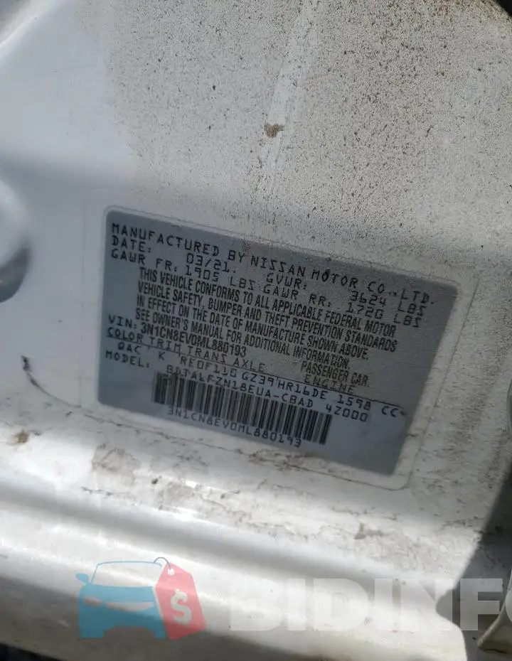 3N1CN8EV0ML880193 Photo# 12