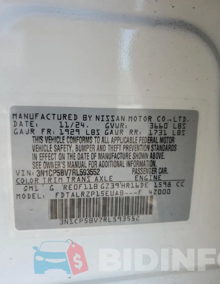3N1CP5BV7RL593552 Photo# 14