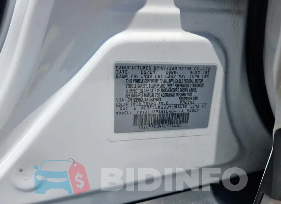 3N1CP5CU4KL531621 Photo# 13