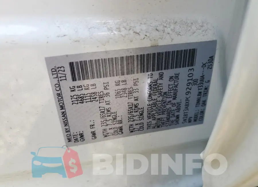 5N1BT3ABXPC929103 Photo# 13