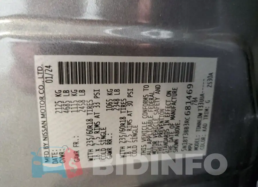 5N1BT3BB3RC681469 Photo# 13