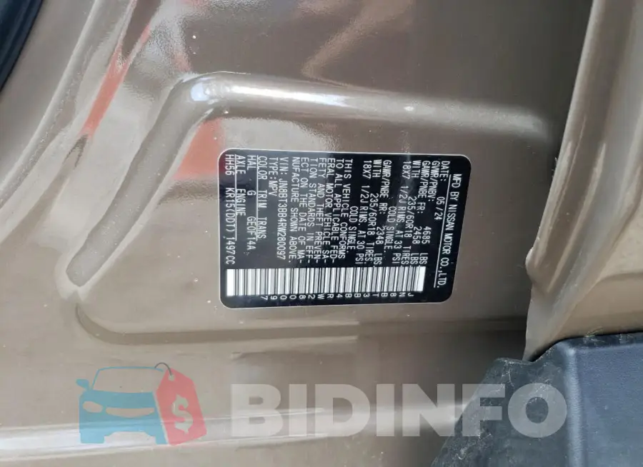 JN8BT3BB4RW280097 Photo# 13