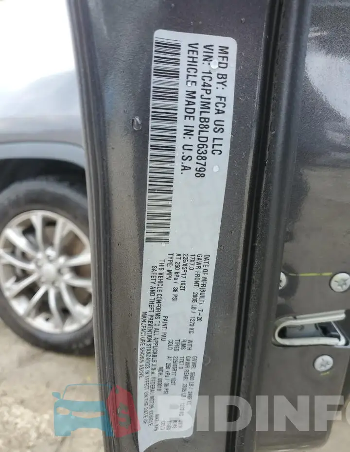 1C4PJMLB8LD638798 Photo# 13