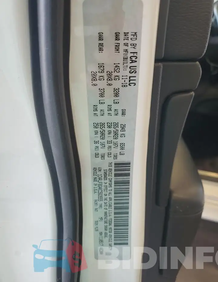 1C4RJFBG4KC563555 Photo# 13