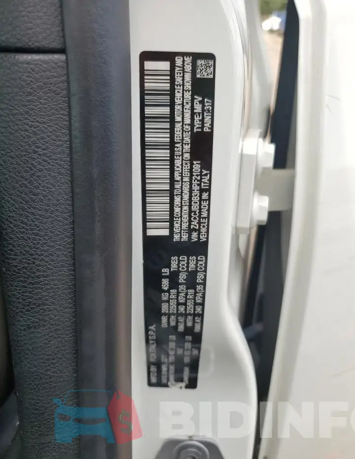 ZACCJBDB3HPF21091 Photo# 14