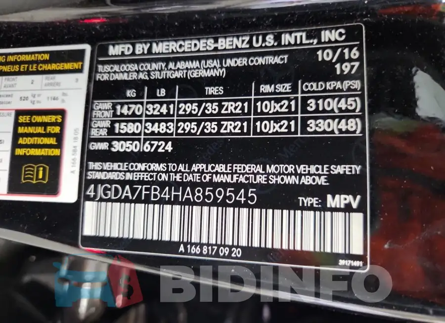 4JGDA7FB4HA859545 Photo# 13