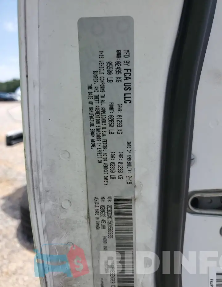 2C3CDXKT5KH582035 Photo# 13