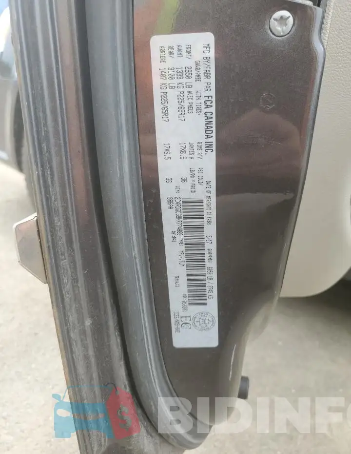 2C4RDGDG9HR774888 Photo# 13