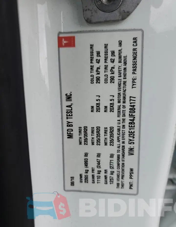 5YJ3E1EB4JF084177 Photo# 12