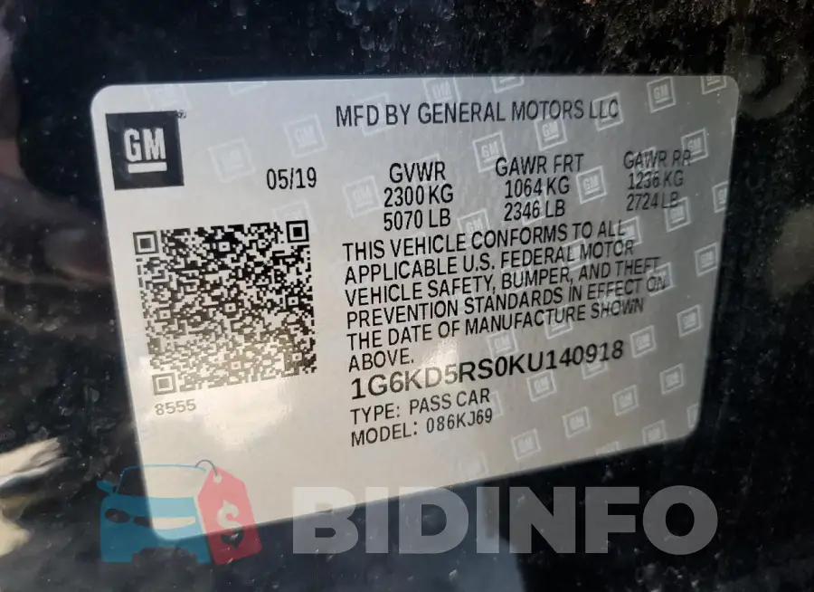 1G6KD5RS0KU140918 Photo# 12