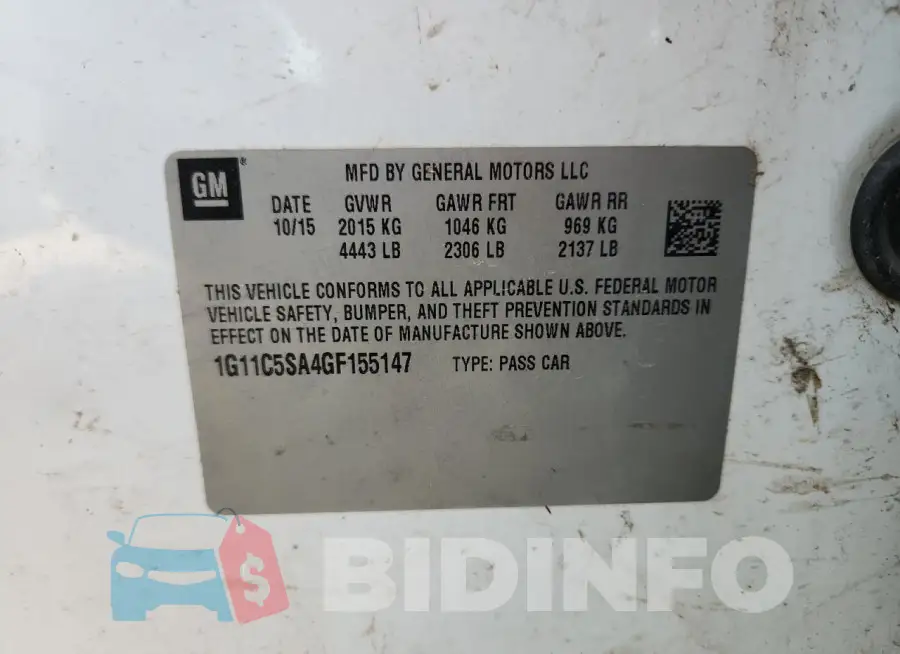 1G11C5SA4GF155147 Photo# 12