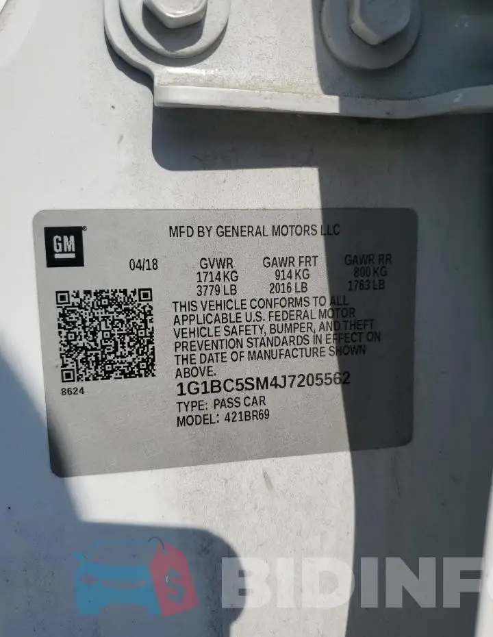 1G1BC5SM4J7205562 Photo# 12