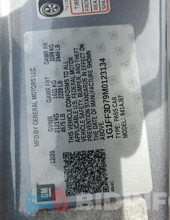 1G1FF3D79M0123134 Photo# 12