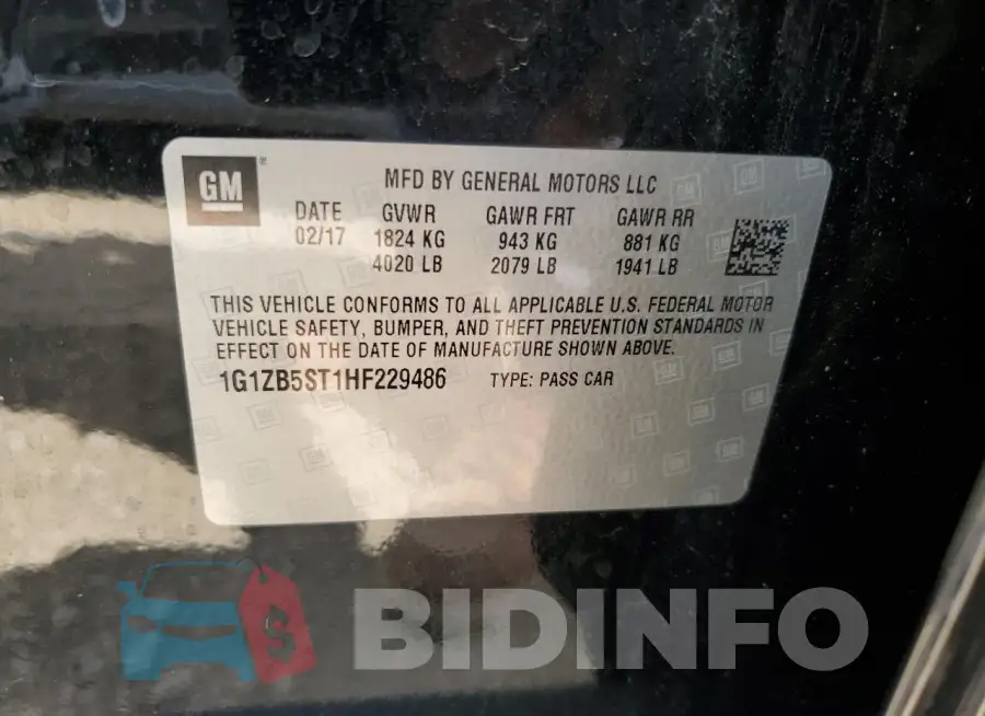 1G1ZB5ST1HF229486 Photo# 12