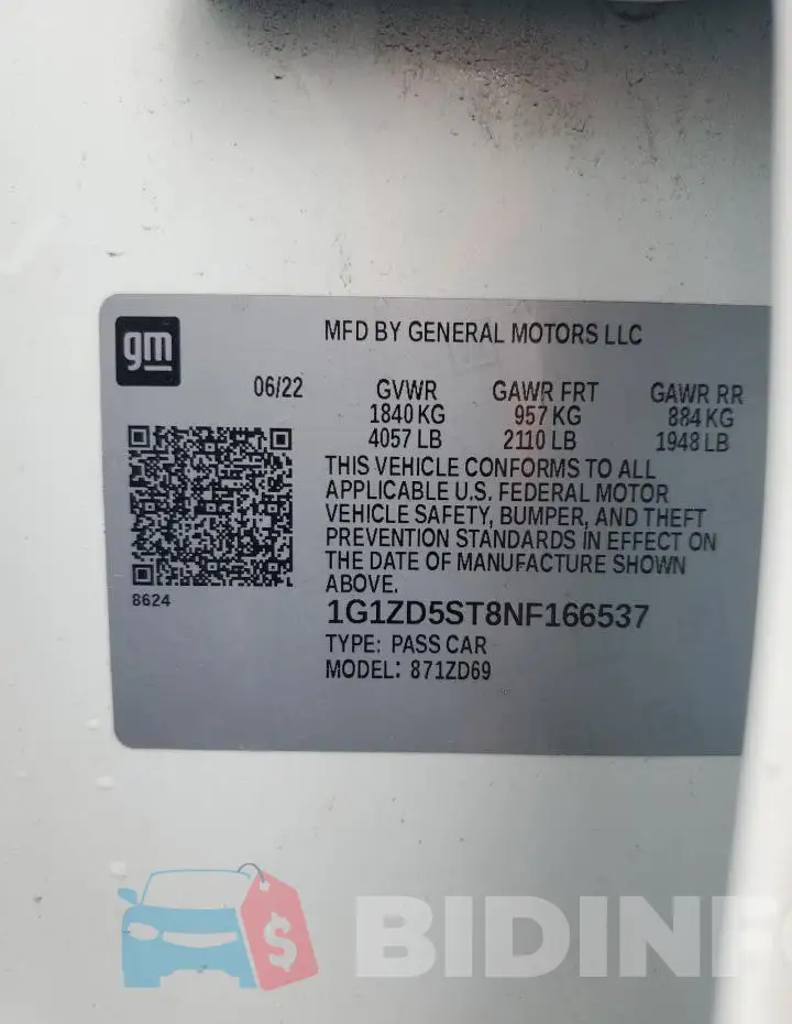 1G1ZD5ST8NF166537 Photo# 13