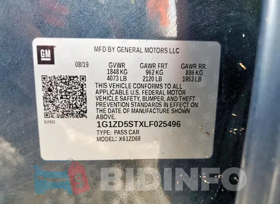 1G1ZD5STXLF025496 Photo# 12