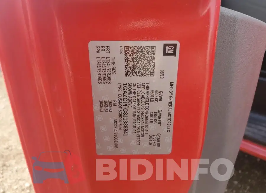 1GAZGPFG8J1336841 Photo# 13