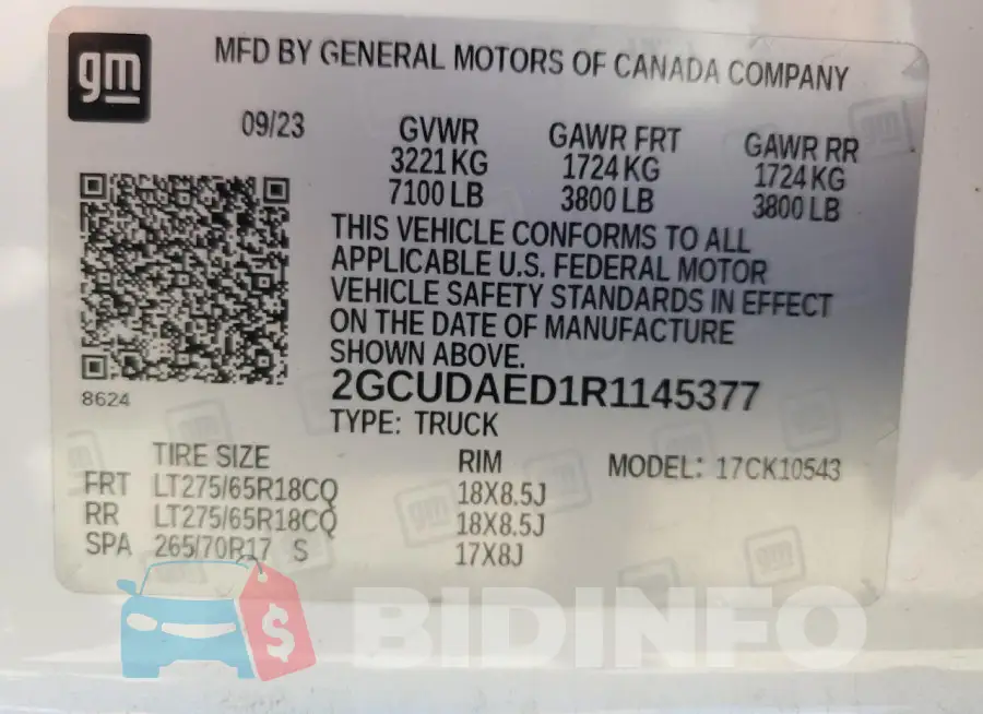 2GCUDAED1R1145377 Photo# 12